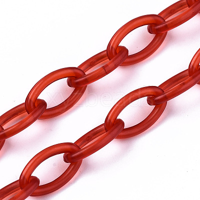 Handmade Transparent ABS Plastic Cable Chains X-KY-S166-001D-1