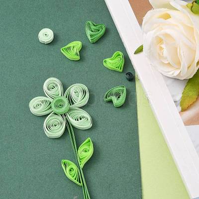 Rectangle 36 Colors Quilling Paper Strips DIY-R041-02-1