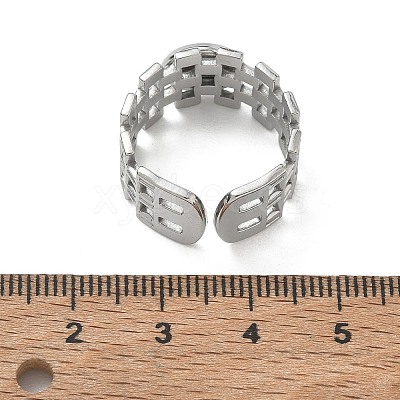 304 Stainless Steel Cuff Ring Components SA-CBA37BC-17A-P-1