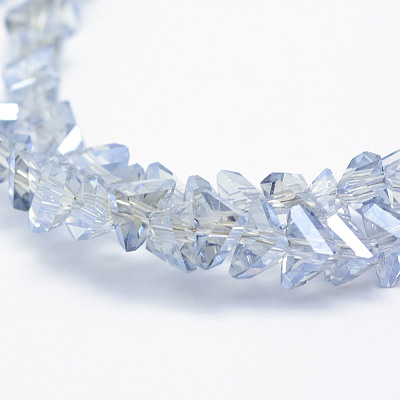 Electroplate Glass Beads Strands EGLA-J143-A-PL01-1