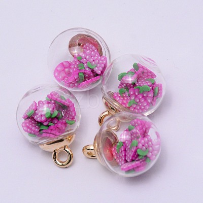 Transparent Glass Globe Pendants LS-GLAA-TAC0003-03A-1