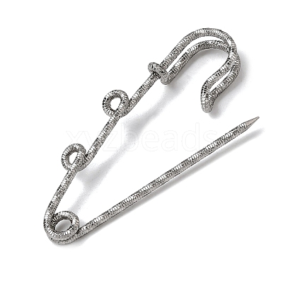304 Stainless Steel Safety Pins Brooch Findings STAS-C181-01B-P-1