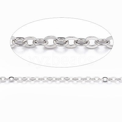 Tarnish Resistant 304 Stainless Steel Cable Chains CHS-E004-01P-1