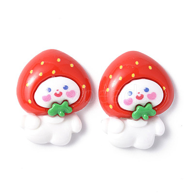 Opaque Resin Cabochons CRES-P023-06J-1