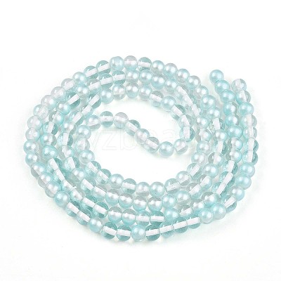 Baking Paint Transparent Glass Beads X1-DGLA-N011-6mm-05-1