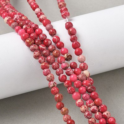 Dyed Natural Regalite/Imperial Jasper/Sea Sediment Jasper Beads Strands G-B124-C05-09-1