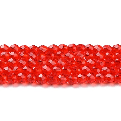 Transparent Glass Beads Strands GLAA-H021-04-25-1