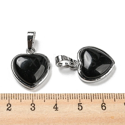 Natural Obsidian Pendants G-I358-A24-1