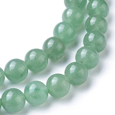 Natural Green Aventurine Beads Strands X-GSR024-1