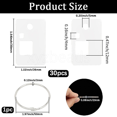 3 Bags Acrylic Thread Winding Boards AJEW-GF0011-67B-1