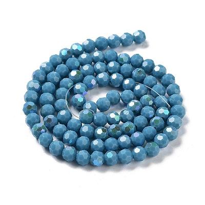 Opaque Glass Beads Strands EGLA-A035-P6mm-L12-1