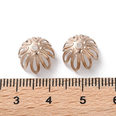 Ion Plating(IP) 304 Stainless Steel Bead Caps STAS-Z062-02RG-1