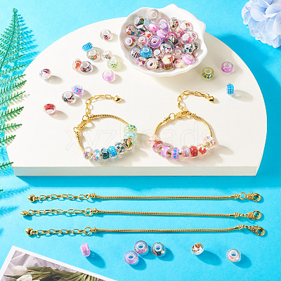 DIY European Bracelete Making Kits DIY-TA0012-17G-1