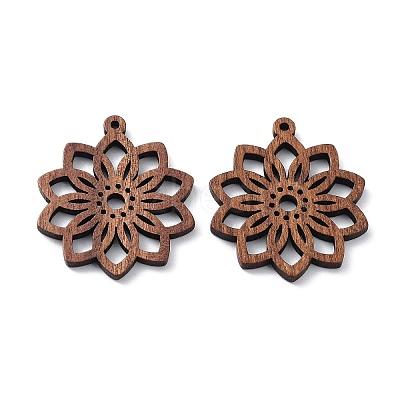 Walnut Wood Laser Cut Pendants WOOD-Q051-05A-1