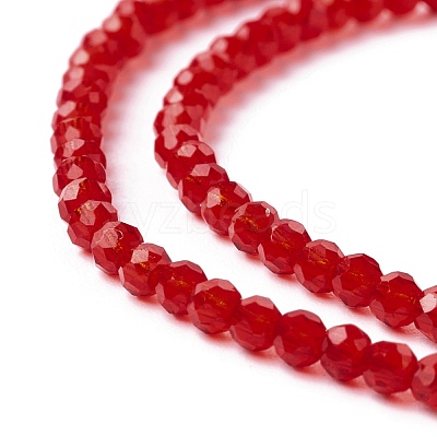 Transparent Glass Beads Strands GLAA-C019-01B-10-1