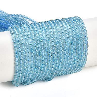 Natural Blue Topaz Beads Strands G-P553-A01-01-1