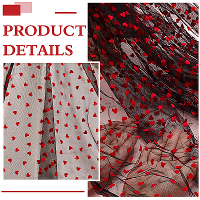 Polyester Mesh Lace Fabric DIY-WH0504-330D-1