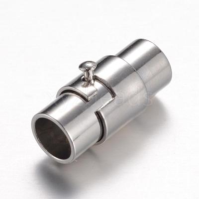 Brass Locking Tube Magnetic Clasps MC077-1