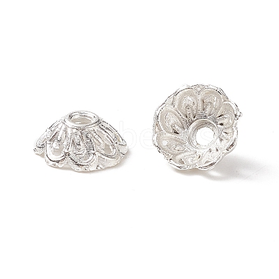 Tibetan Style Fancy Bead Caps TIBEB-E017-S-1