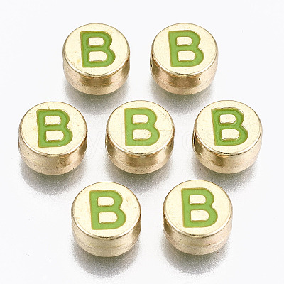 Alloy Enamel Beads ENAM-S122-029B-RS-1