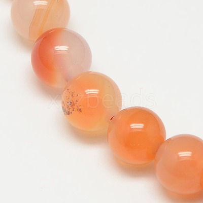 Natural Carnelian Beads Strands X-G-N0006-8mm-17-1