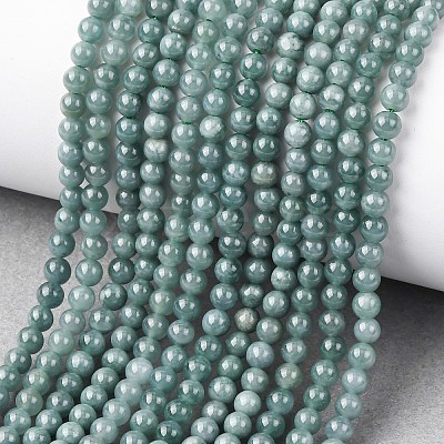 Natural Blue Jade Beads Strands G-H341-4mm-01-1