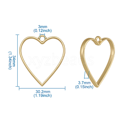 Rack Plating Alloy Open Back Bezel Pendants PALLOY-TA0001-28-1