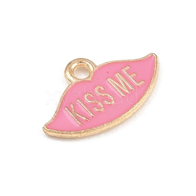 Valentine's Day Alloy Enamel Pendants ENAM-I084-01KCG-20-1