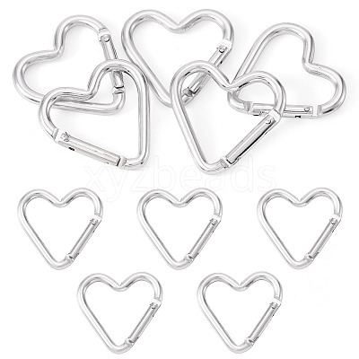 5Pcs Zinc Alloy Spring Gate Rings FIND-TA0009-73O-1