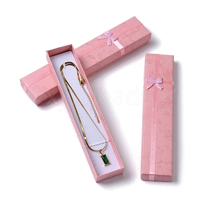Cardboard Paper Necklace Boxes CON-G021-01B-02-1
