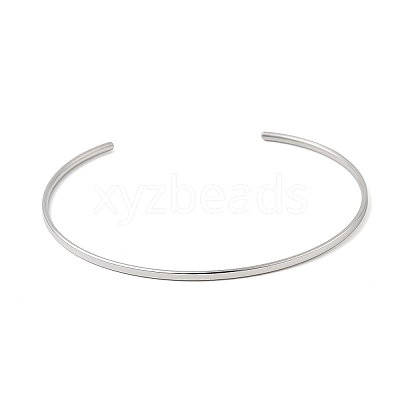 304 Stainless Steel Cuff Bangles LS-BJEW-D388-01A-P-1