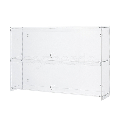 2-Tier Transparent Acrylic Minifigures Display Case ODIS-WH0061-50B-1