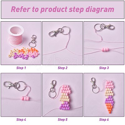 750Pcs 3 Style Plastic Beads KY-NB0001-30-1