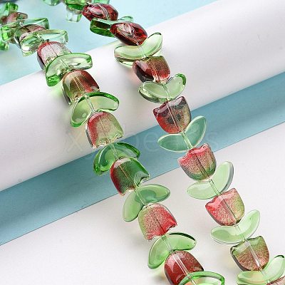 Transparent Glass Beads Strands LAMP-H061-02K-1