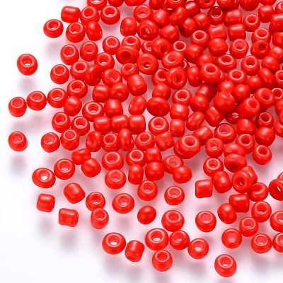 12/0 Baking Paint Glass Round Seed Beads SEED-S036-01A-15-1