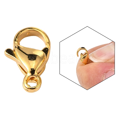 304 Stainless Steel Lobster Claw Clasps LS-STAS-R050-11x7mm-02-1