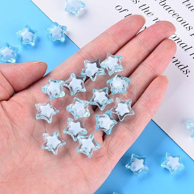 Transparent Acrylic Beads TACR-S152-02A-754-1