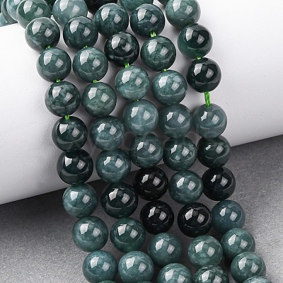 Natural Blue Jade Beads Strands G-H341-8mm-02-1