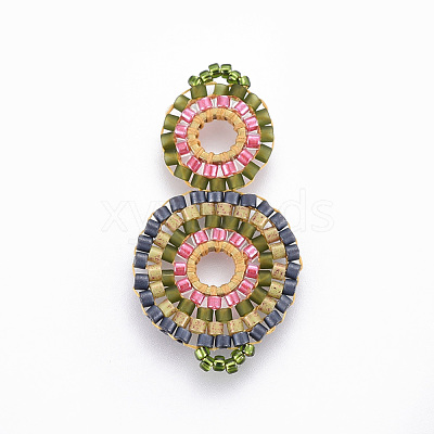 MIYUKI & TOHO Handmade Japanese Seed Beads Links SEED-A027-G13-1