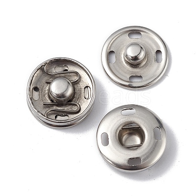 Non-Tarnish 202 Stainless Steel Snap Buttons LS-BUTT-I017-01C-P-1