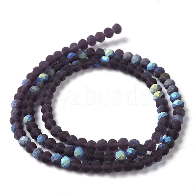 Transparent Glass Beads Strands X1-EGLA-A034-T4mm-MB15-1