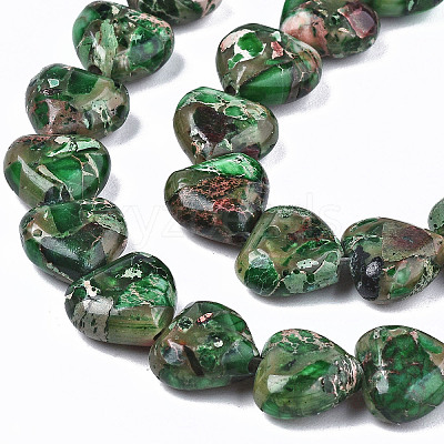 Natural Imperial Jasper Beads Strands X-G-S366-065C-1