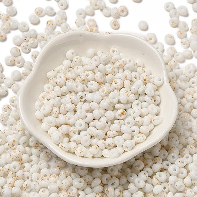 Baking Paint Glass Seed Beads SEED-F006-01A-15-1