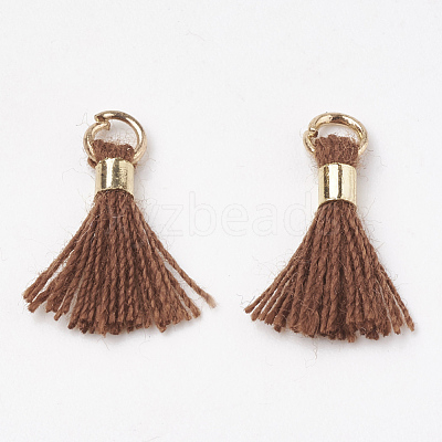 Polycotton(Polyester Cotton) Tassel Pendant Decorations FIND-S275-18G-1