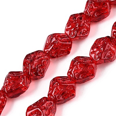 Electroplate Glass Beads Strands EGLA-N012-08N-1
