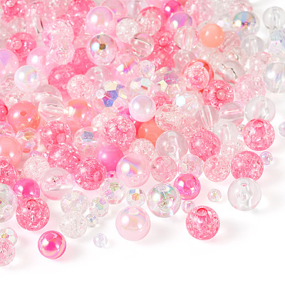 Transparent & Opaque Acrylic Bead LS-OACR-TAC0002-08B-1