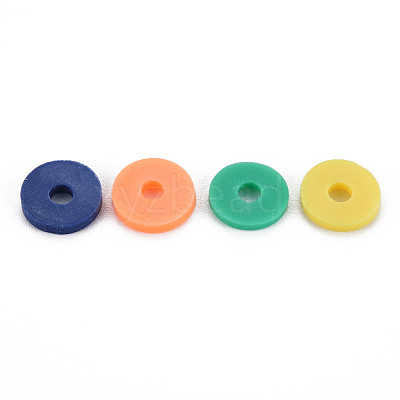 4 Colors Handmade Polymer Clay Beads CLAY-N011-032-28-1
