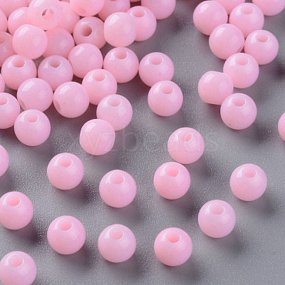 Opaque Acrylic Beads X-MACR-S370-C6mm-A01-1