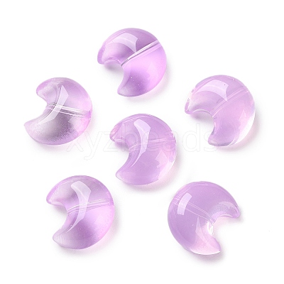 Baking Paint Transparent Glass Beads DGLA-F003-01J-1