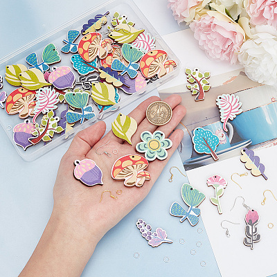 DIY Plant Earring Making Kit DIY-AR0003-33-1